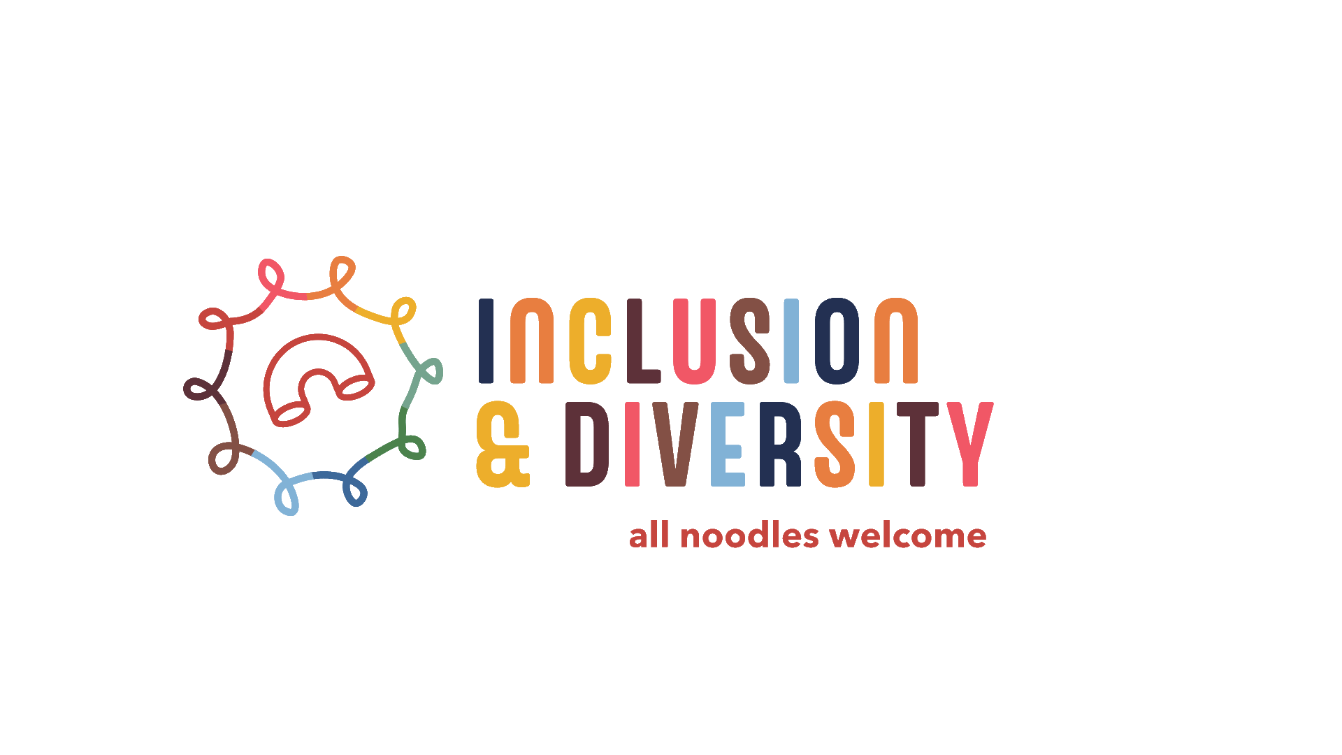 Inclusion & Diversity logo mark. All noodles welcome.