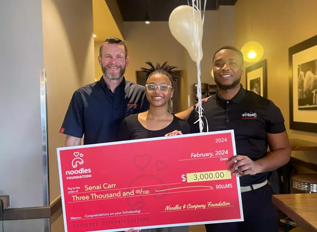 Noodles & Company Foundation Scholarship Recipient